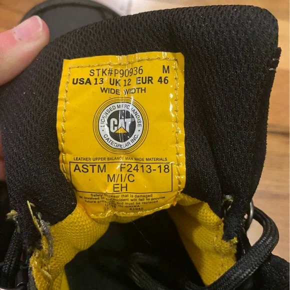 Caterpillar CAT Threshold Men’s 13 Wide Steel Toe Work Boot - Picture 6 of 13